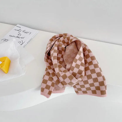 Children Plaid Scarves