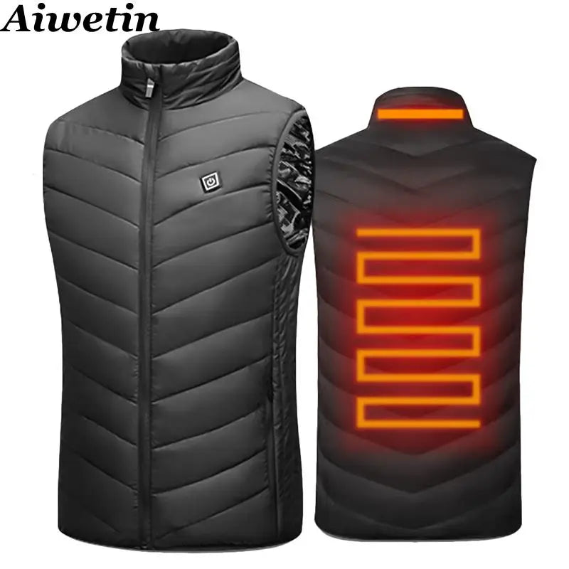 Men's Electric Heated Winter Vest Jacket (17 Heating Zones)