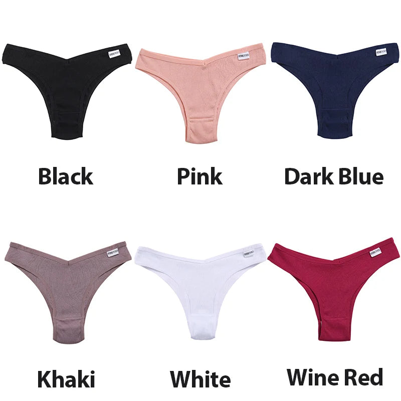 5PCS Cotton Thongs