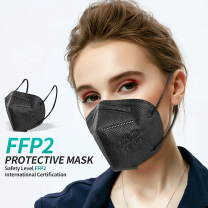 5-Ply KN95 Protective Face Masks - Multi-Color Breathable Filtration