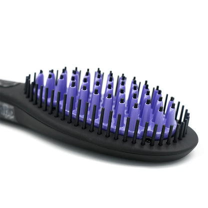 2-in-1 Ceramic Hair Straightener & Smoothing Brush