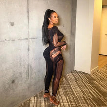 Hollow Out Middle Waist Tight Fit Jumpsuit