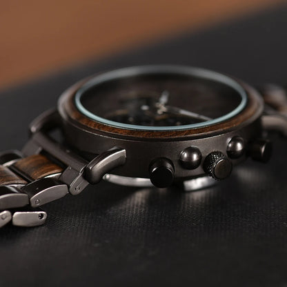 BOBO BIRD Wooden Quartz Wristwatch