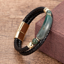 Genuine Leather Multilayer Natural Stone Bracelet