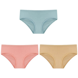 Cotton Solid Color Low-Rise Briefs