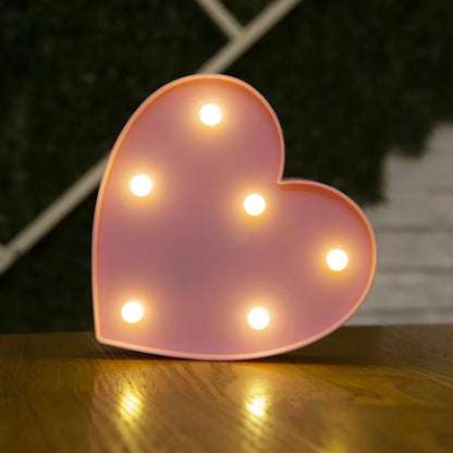Alphabet Letter & Number LED Marquee Lights - Warm White Light-Up Decor