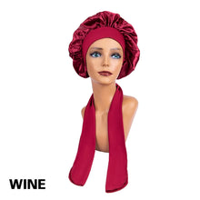 Satin Solid Color Sleeping Cap