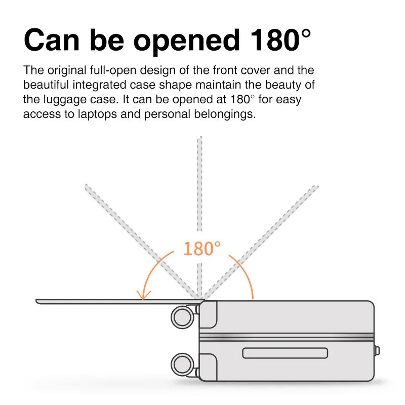 Polycarbonate Travel Rolling Luggage With Spinner Wheels TSA Lock