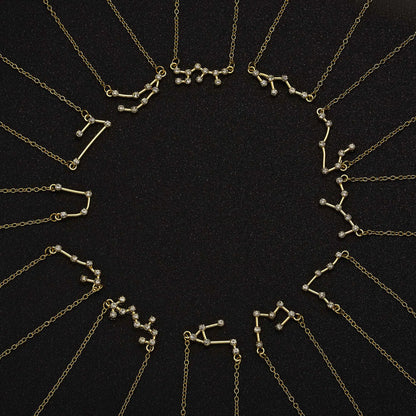 3-Piece Zodiac Constellation Layered Pendant Necklace Set