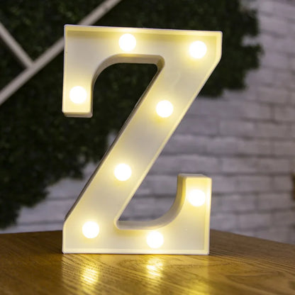 Alphabet Letter & Number LED Marquee Lights - Warm White Light-Up Decor