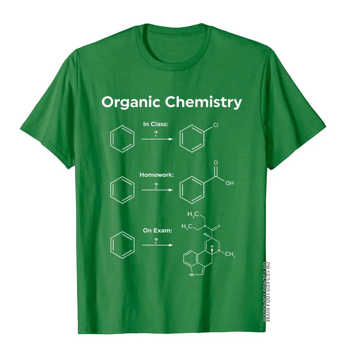 Humor Organic Chemistry Unisex T-Shirt – Science & Homework Meme Graphic Tee