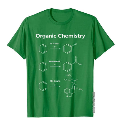 Humor Organic Chemistry Unisex T-Shirt – Science & Homework Meme Graphic Tee
