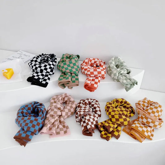 Children Plaid Scarves
