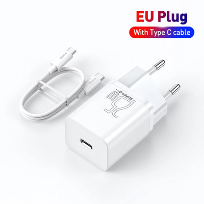 Baseus 25W USB-C PD Super Fast Wall Charger (EU Plug)