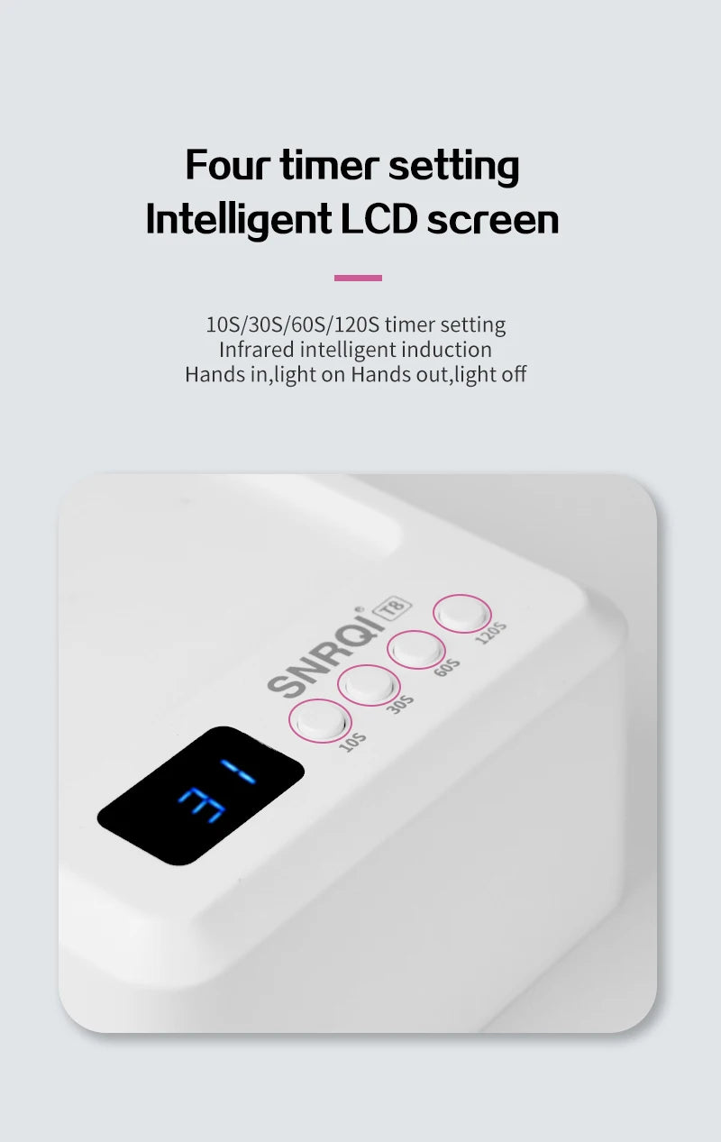 High Power 72W UV LED Nail Lamp Dryer