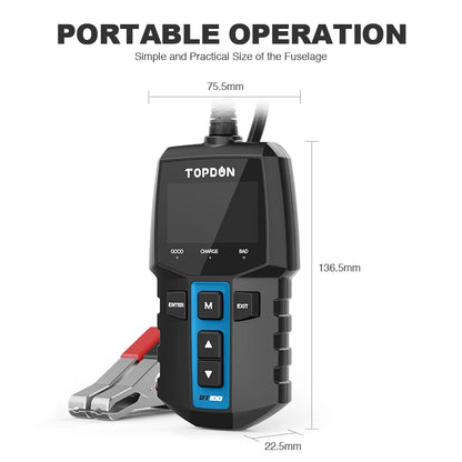 TOPDON BT100 12V Car Battery Tester