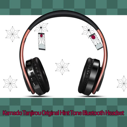 Anime Print Demon Slayer Headphones with Mic