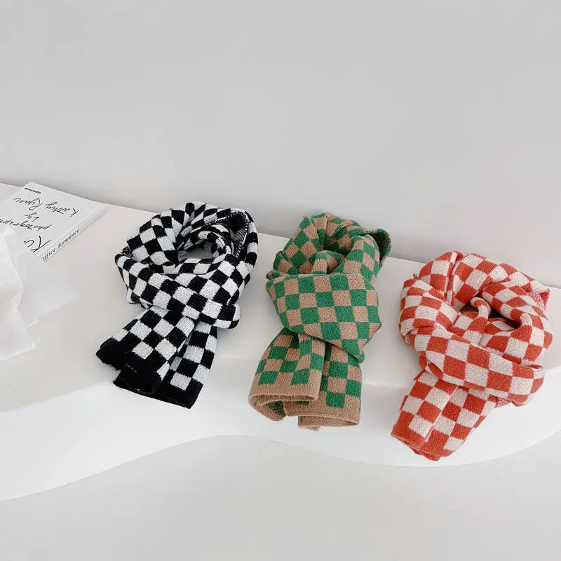 Children Plaid Scarves