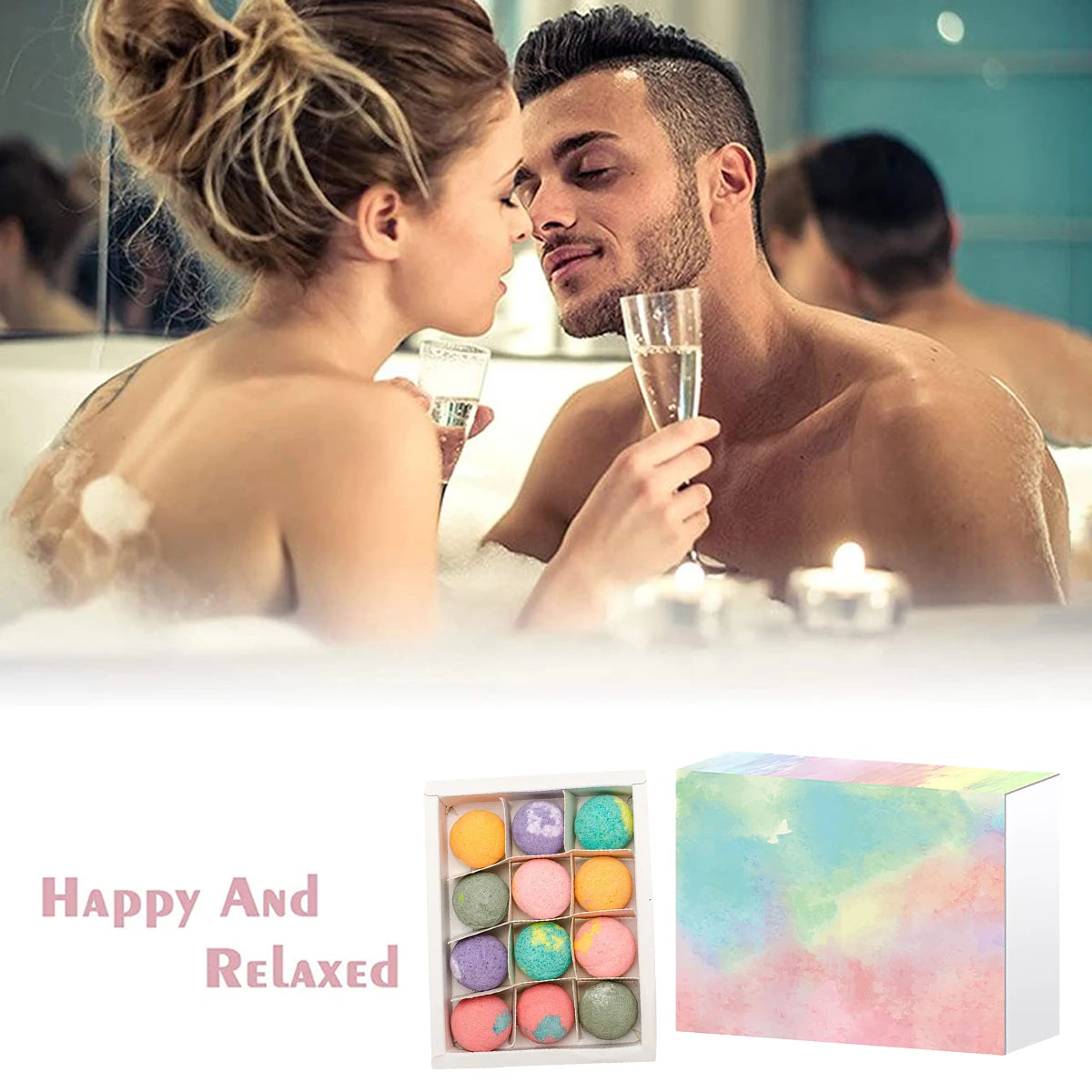 12pcs Organic Bath Bombs