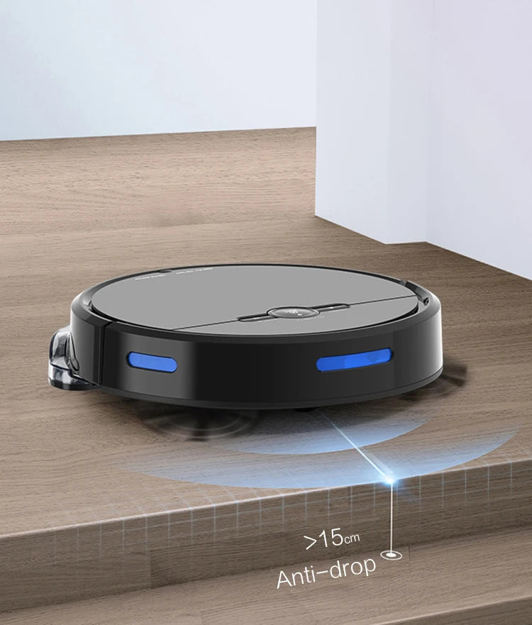 GEERLEPOL 3-in-1 Smart Robotic Vacuum Cleaner & Mop Alexa-controlled Wet and Dr
