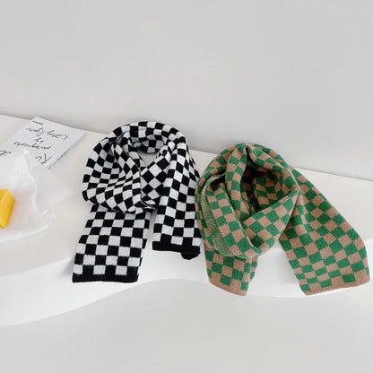 Children Plaid Scarves