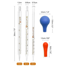 3 Pieces Glass Graduated Transfer Dropper