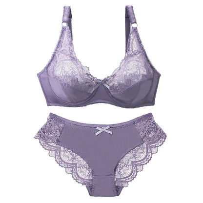 DAINAFANG Women's Sexy Lace Push-Up Bra & Panty Set