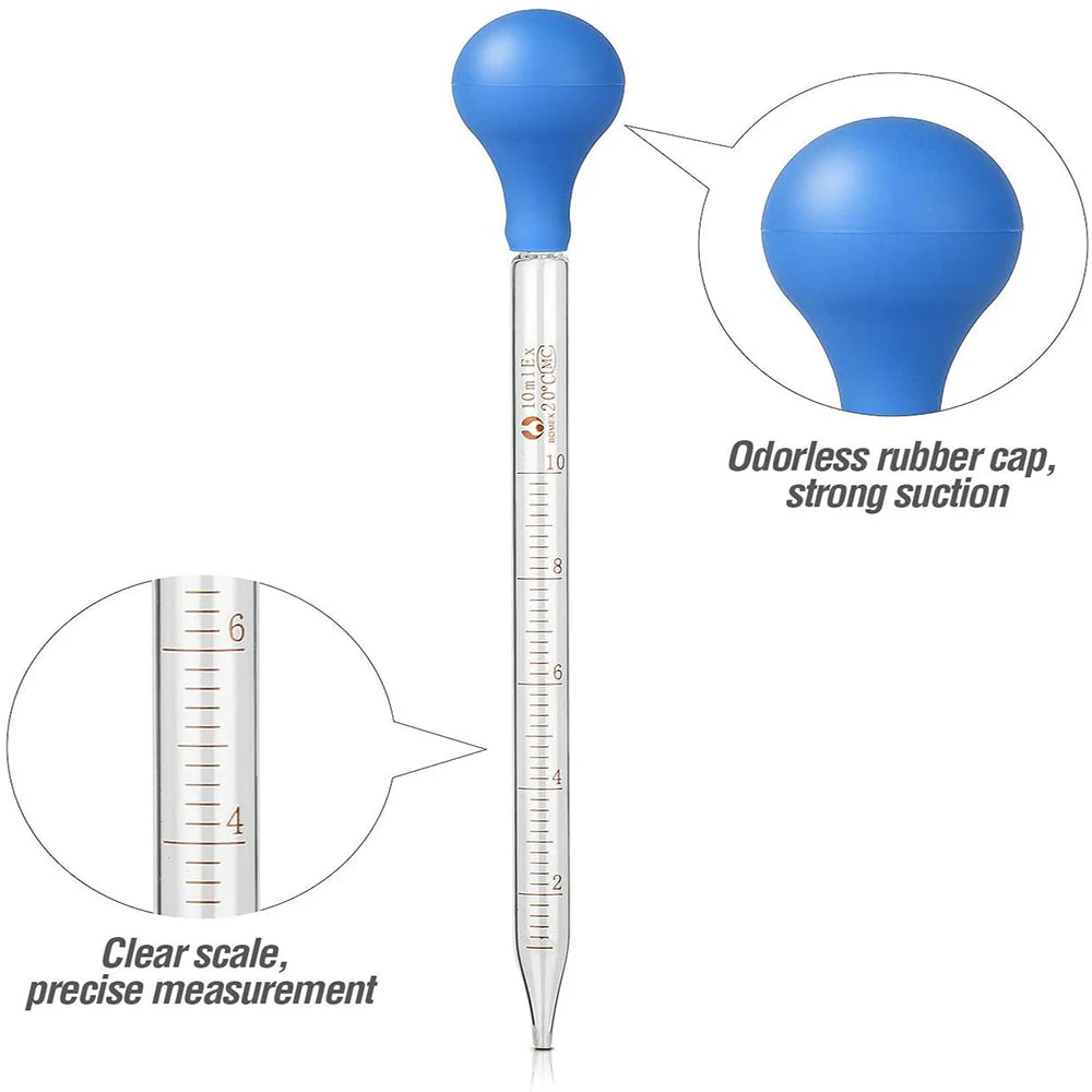 3 Pieces Glass Graduated Transfer Dropper