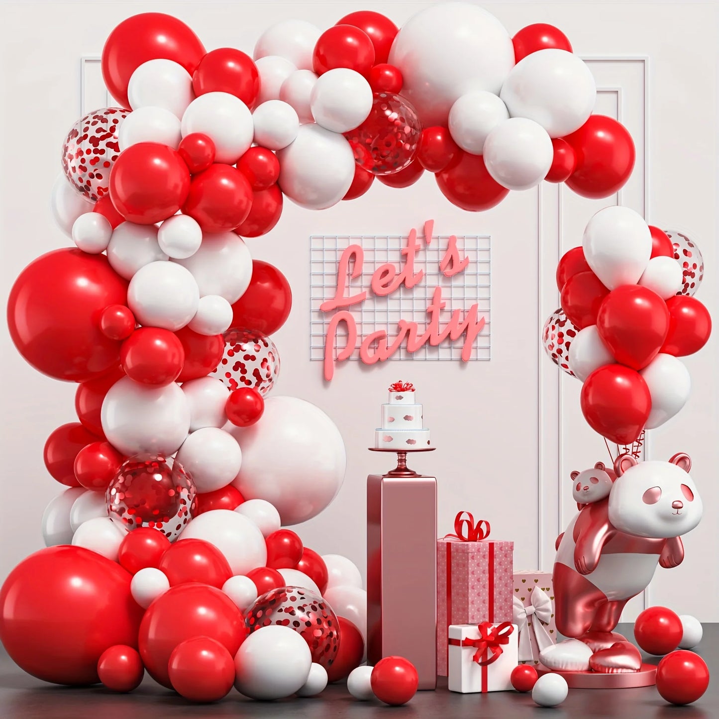126pcs Balloon Arch Kit with Confetti