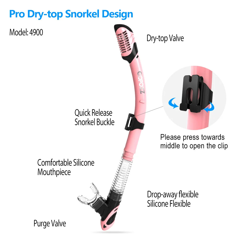 COPOZZ No Fogging Snorkeling Mask