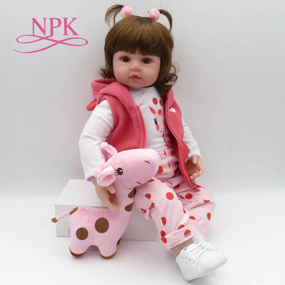 Reborn Toddler Soft Silicone Body Lifelike Doll
