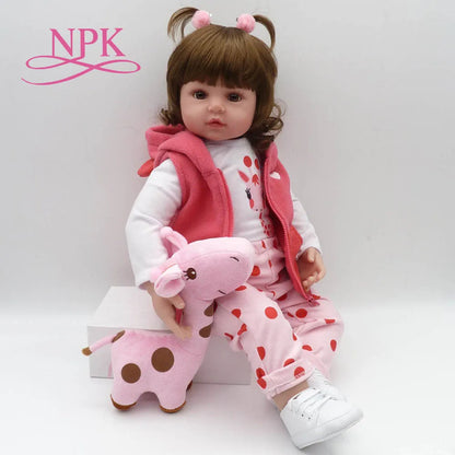 Reborn Toddler Soft Silicone Body Lifelike Doll