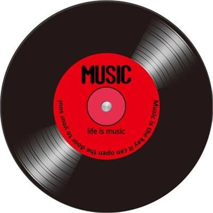 Music Vinyl Record Printed Round Carpet