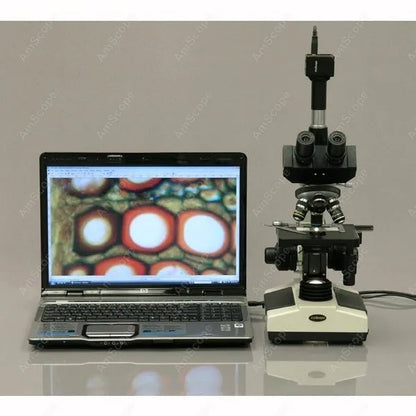AmScope 40X-2500X Trinocular Biological Compound Microscope