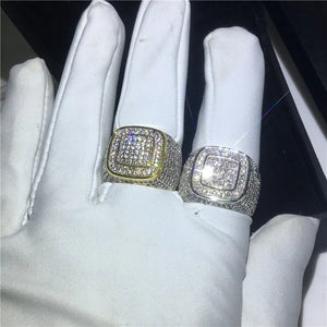 925 Sterling Silver Pave Setting AAAAA Cubic Zirconia Rings