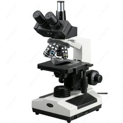 AmScope 40X-2500X Trinocular Biological Compound Microscope