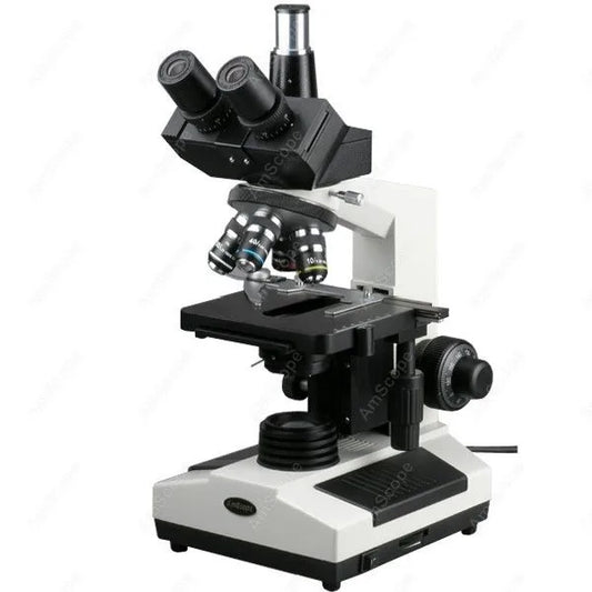AmScope 40X-2500X Trinocular Biological Compound Microscope