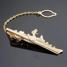 Gold Plated Airplane Shape Tie Clip