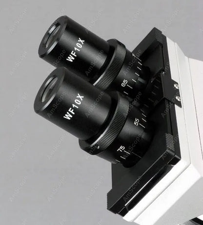 AmScope 1000X Binocular Veterinary Microscope with USB Camera