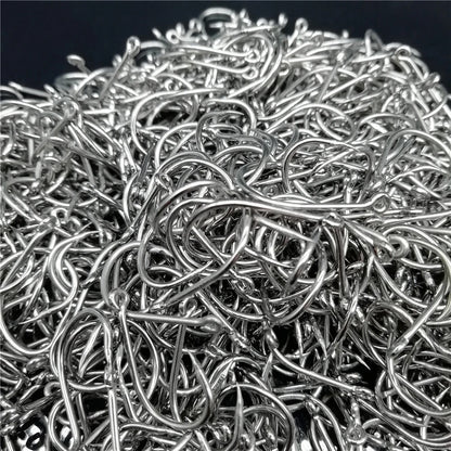 1000Pcs Barbed Circle Fishing Hooks Set
