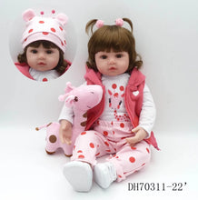 Reborn Toddler Soft Silicone Body Lifelike Doll