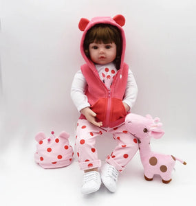 Reborn Toddler Soft Silicone Body Lifelike Doll