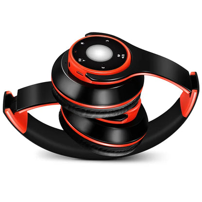 Foldable Wireless Bluetooth 5.3 Over-Ear Headphones with Built-in MP3 Player