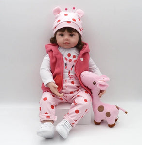 Reborn Toddler Soft Silicone Body Lifelike Doll