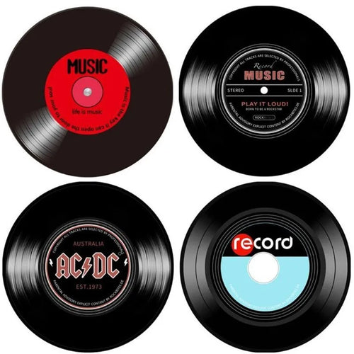 Music Vinyl Record Printed Round Carpet