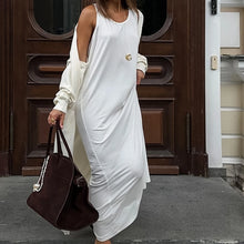 Casual Scoop Neck Sleeveless Loose Long Dress