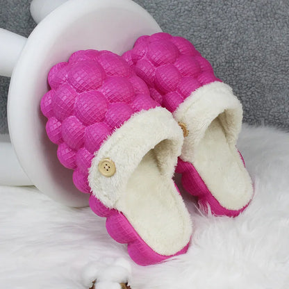 Anti-Slip Thermal Winter Slides with Plush Fur Insole