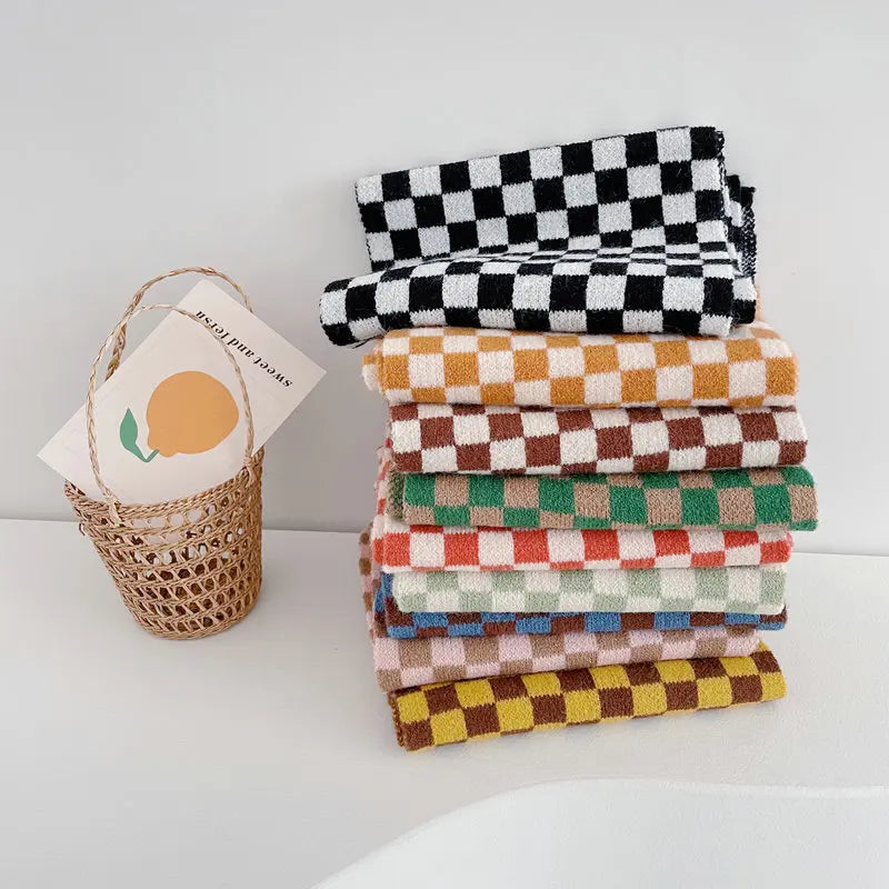 Children Plaid Scarves