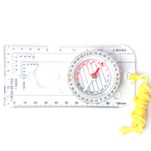 Professional Mini Compass Map Scale Ruler