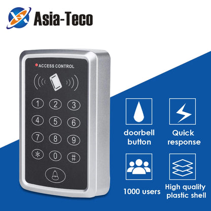 125KHz RFID Access Control Keypad EM Card Reader Door Access Control System